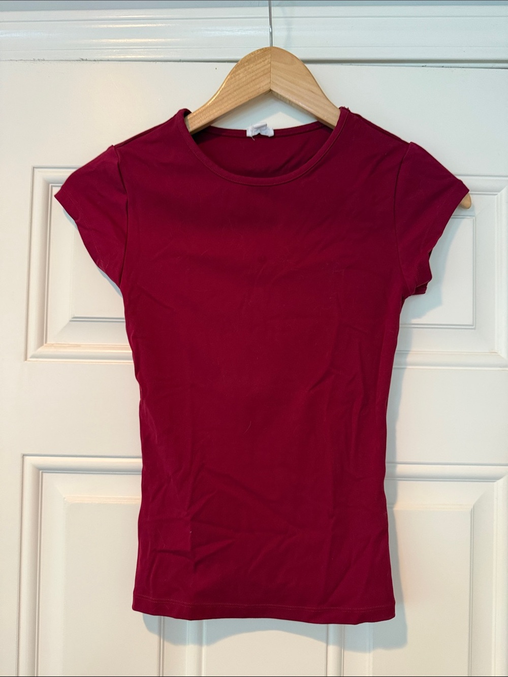 Garage Short Sleeve Crewneck Tee in Berry